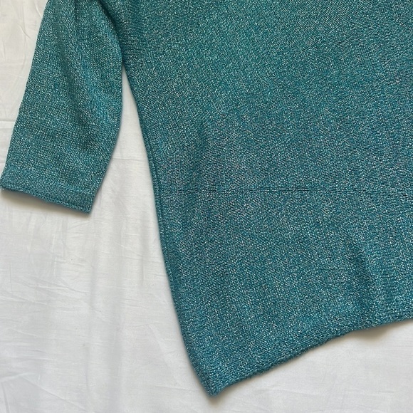 Nwt Cleo Peacock Metallic Pullover Sweater - Picture 6 of 9